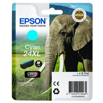Epson T2432 High Yield 24XL Cyan Ink Cartridge (8ml) C13T24324010