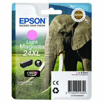 Epson T2436 High Yield 24XL Light Magenta Ink Cartridge (8ml) C13T24364010