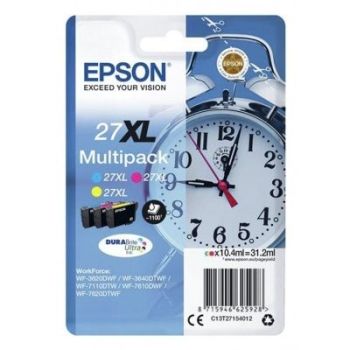 Epson C13T27154012 27XL Ink Cartridge CMY Multipack (3 x 1,100 Pages*)