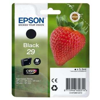 Epson C13T29814010 29 T2981 Black Ink Cartridge (5.3ml)