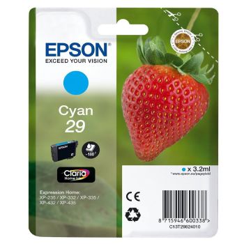 Epson C13T29824010 29 T2982 Cyan Ink Cartridge (3.2ml)