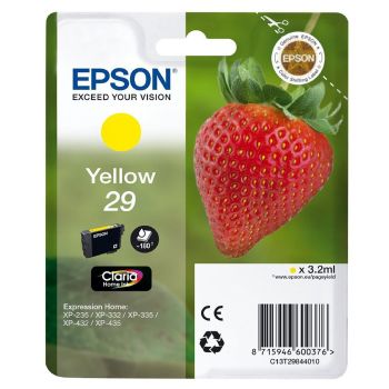 Epson C13T29844010 29 T2984 Yellow Ink Cartridge (3.2ml)