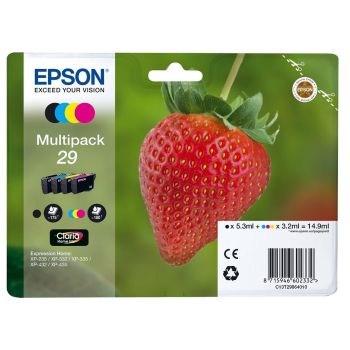 Epson C13T29864510 29 T2986 Multipack Ink Cartridge CYMK (14.9ml)