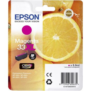 Epson T3363 High Yield 33XL Magenta Ink Cartridge (8.9ml) C13T33634010