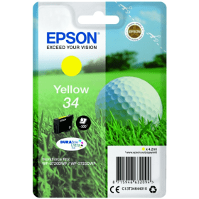 Epson 34 C13T34644010 Yellow Standard Capacity Ink Cartridge (300 Pages*)