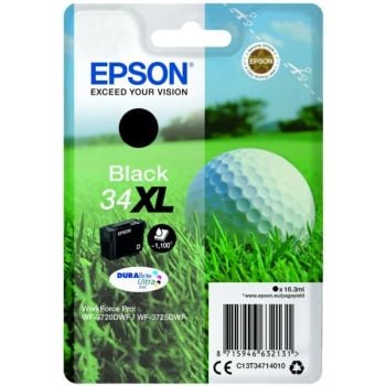 Epson 34XL C13T34714010 Black High Yield Ink Cartridge (1100 Pages*)