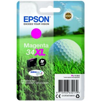 Epson 34XL C13T34734010 Magenta High Yield Ink Cartridge (950 Pages*)