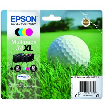 Epson High Yield CMYK 34XL Ink Cartridge Multipack