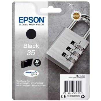 Epson 35 C13T35814010 Black Standard Capacity Ink Cartridge (900 Pages*)