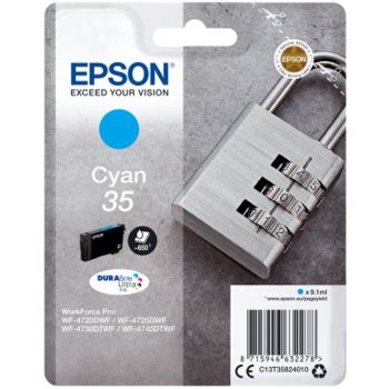 Epson C13T35824010 Cyan 35 Standard Yield Ink Cartridge (650 Pages*)