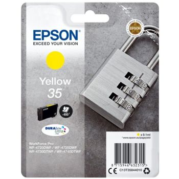 Epson 35 C13T35844010 Yellow Standard Capacity Ink Cartridge (650 Pages*)