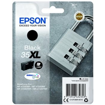Epson 35XL C13T35914010 Black High Capacity Epson Ink Cartridge (2,600 Pages*)