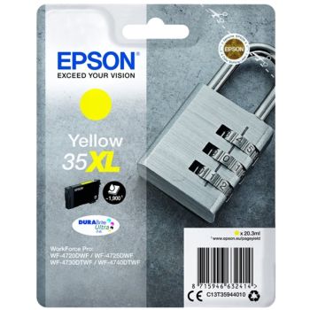 Epson 35XL C13T35944010 Yellow High Capacity Ink Cartridge (1,900 Pages*)