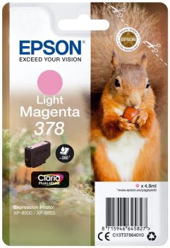 Epson C13T37864010 378 Claria Photo HD Ink Light Magenta (360 Pages)