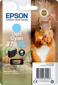 Epson C13T37954010 378XL Claria Photo HD Ink Light Cyan (830 Pages)