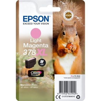 Epson C13T37964010 378XL Claria Photo HD Ink Light Magenta (830 Pages)