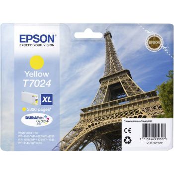 Epson C13T70244010 T7024 High Yield Yellow Ink Cartridge (2,000 pages*)