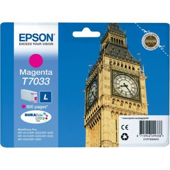 Epson C13T70334010 T7033 Standard Yield Magenta Ink Cartridge (800 pages*)