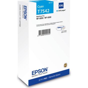 Epson C13T754240 T7542 XXL Cyan Extra High Capacity Ink Cartridge (7,000 pages*)