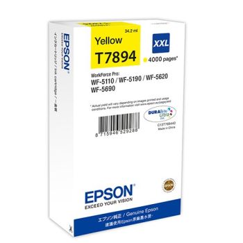 Epson C13T789440 T7894 XXL Yellow Ink Cartridge (4,000 Pages*)
