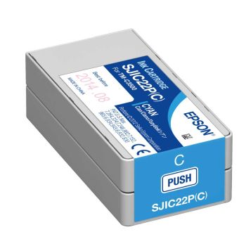 Epson C33S020602 SJIC22PC Cyan Ink Cartridge (33ml)