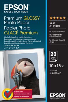 Epson Premium Glossy Photo Paper - 10x15cm - 20 Sheets C13S041706
