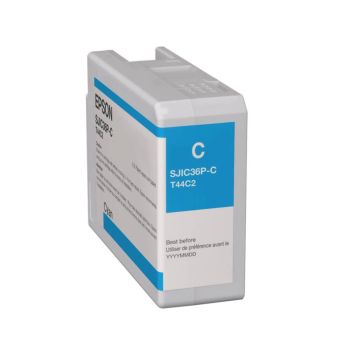 Epson SJIC-36-P-C Cyan Ink Cartridge 80ml C13T44C240