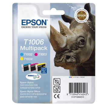 Epson T1006 CMY Ink Cartridge Multipack (3x 11.1ml) C13T10064010