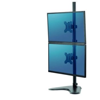 Fellowes Pro Series Free Standing Dual Vertical Monitor Arm 8044001