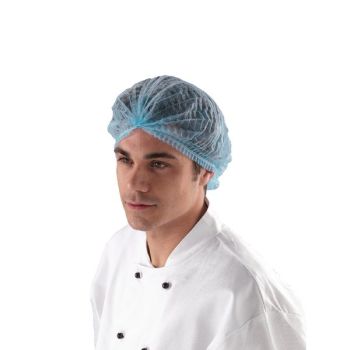 Shield Double-Stitched Blue Mob Cap (Pack of 1000) DM01