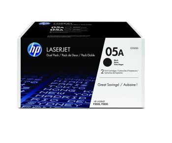 HP CE505D Black Toner Cartridge Twin Pack (2x 2,300 pages)
