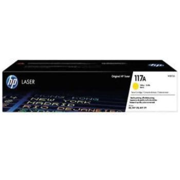 HP 117A Yellow Toner Cartridge (700 Pages*) W2072A