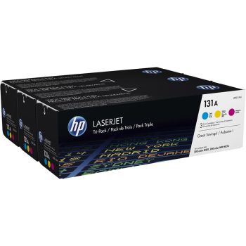 HP U0SL1AM 131A CMY Toner Cartridge Multipack