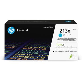HP 213X High Capacity Cyan Toner Cartridge (6,000 Pages*) W2131X