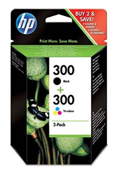 HP CN637EE No.300 Combo-Pack (Black & Tri-Colour Ink Cartridges)