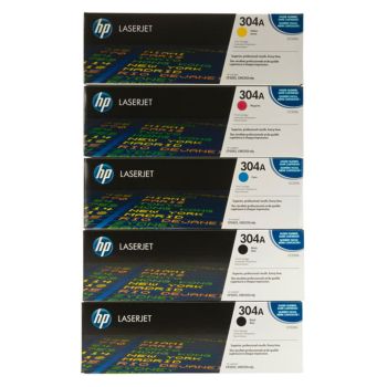 HP 304A 1 x CMY + 2 x Black Toner Cartridge Multipack