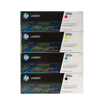 HP PB-CF370AM-CE410A 305A CMYK Toner Cartridge Multipack