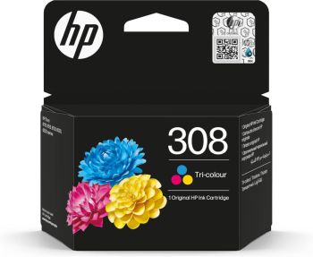 HP 308 Tri-Colour Ink Cartridge (120 Pages*) 7FP20UE
