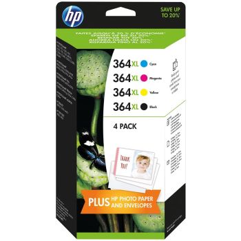 HP PB-HP364XLVAL No.364XL CMYK Ink Cartridge Pack (Not Photo Black)