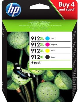 HP 912XL CMYK High Yield Ink Cartridge Multipack 3YP34AE