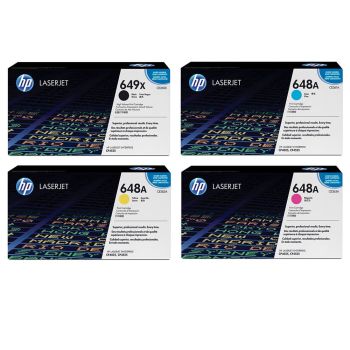 HP 649/648 CMYK Toner Cartridge Multipack