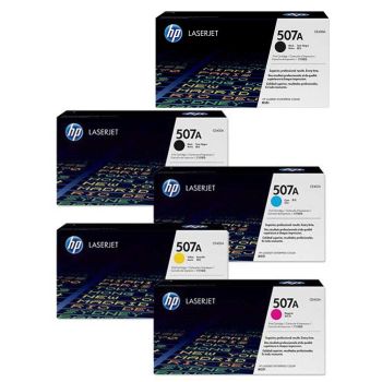 HP 507A CYM + 2 x Black Standard Yield Toner Cartridge Multipack