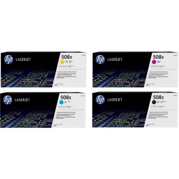 HP 508X CMYK High Yield Toner Cartridge Multipack (Save £10)