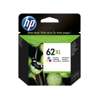HP C2P07AE 62XL High Capacity Tri-Colour Ink Cartridge (415 pages*)