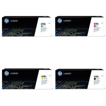 HP 658X CMYK High Yield Toner Cartridge Multipack