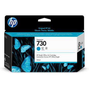 HP 730 Cyan DesignJet Ink Cartridge (130ml) P2V62A