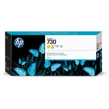 HP 730 Yellow DesignJet Ink Cartridge (300ml) P2V70A