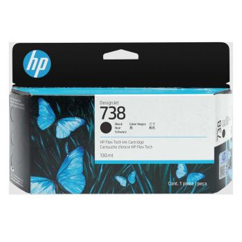 HP 738 Standard Black DesignJet Ink Cartridge (130ml) 498N4A