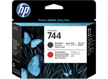 HP F9J88A HP 744 Matte Black and Chromatic Red DesignJet Printhead