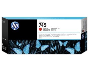 HP F9K06A HP 745 300-ml Chromatic Red DesignJet Ink Cartridge